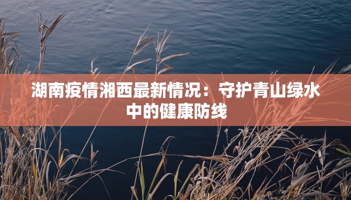 湖南疫情湘西最新情况:守护青山绿水中的健康防线 湖南疫情湘西最新情况:守护青山绿水中的健康防线