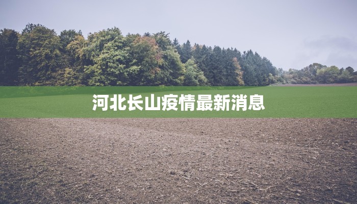 河北长山疫情最新消息 河北长山疫情最新消息