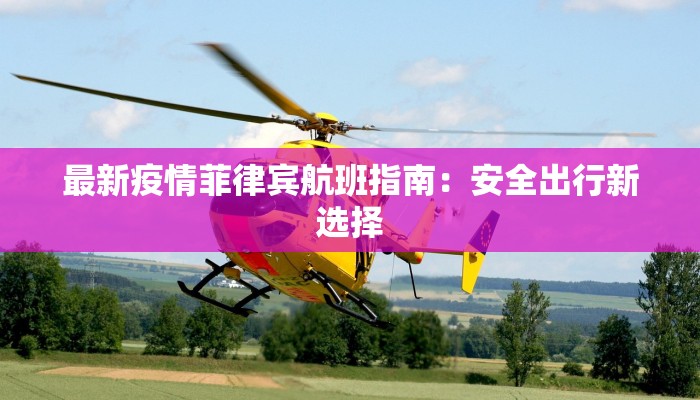 最新疫情菲律宾航班指南：安全出行新选择