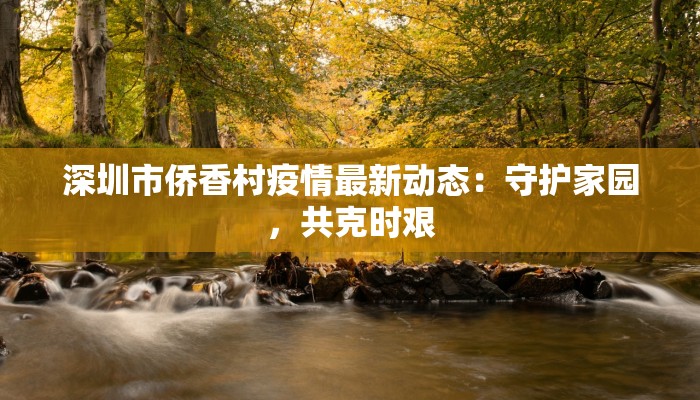 深圳市侨香村疫情最新动态：守护家园，共克时艰