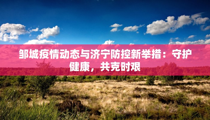 邹城疫情动态与济宁防控新举措:守护健康,共克时艰 邹城疫情动态与济宁防控新举措:守护健康,共克时艰