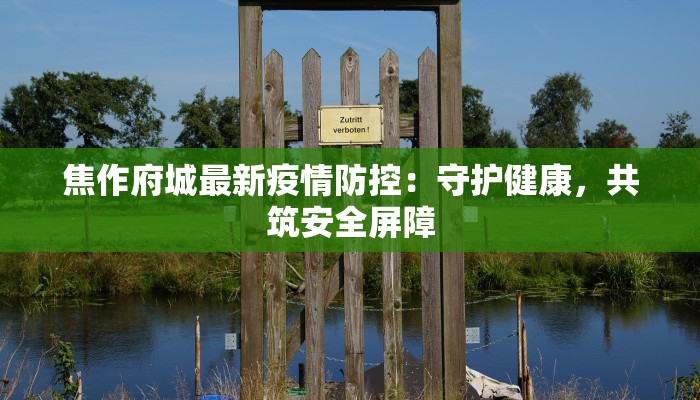 焦作府城最新疫情防控：守护健康，共筑安全屏障