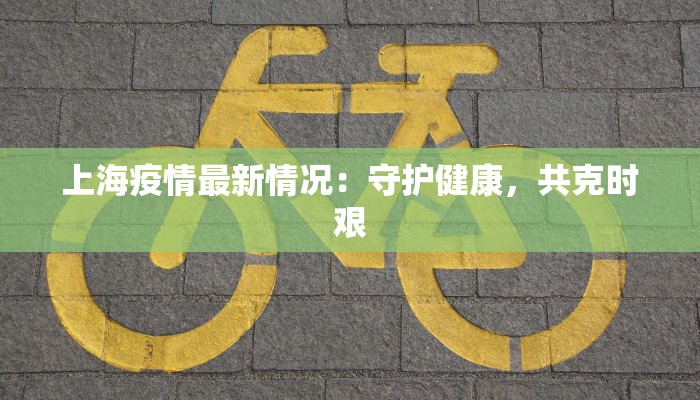 上海疫情最新情况:守护健康,共克时艰 上海疫情最新情况:守护健康,共克时艰