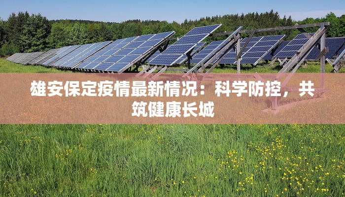 雄安保定疫情最新情况：科学防控，共筑健康长城